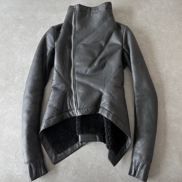 릭오웬스 시어링 레더 자켓