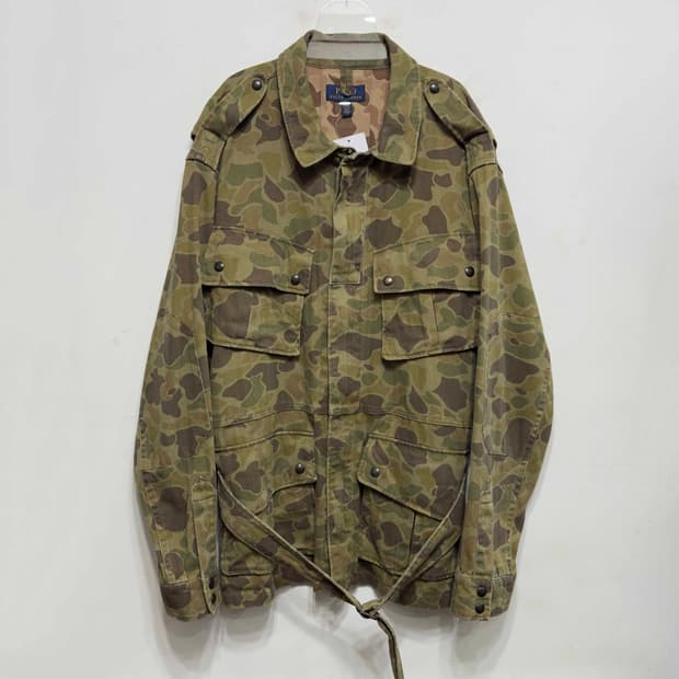 폴로 랄프로렌 덕카모 파라트루퍼 벨티드 자켓