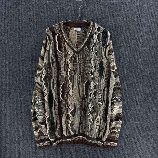 ( 남여공용 / XXL ) COOGI 쿠지 3D 케이블니트