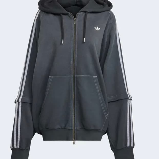 ADILENIUM 4 워시드 오버사이즈 풀집 후디