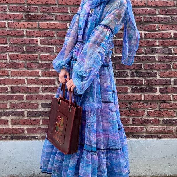 Marble Tie Maxi Dress