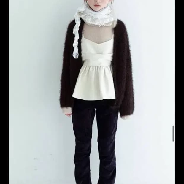 샵페어리 퍼가디건 블랙 [품절]