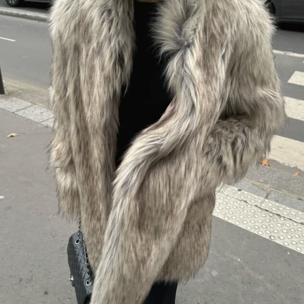memo fax fur jacket 퍼자켓 새상품