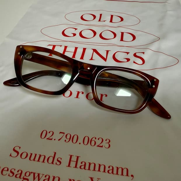 빈티지 아메리칸옵티컬 PhD 뿔테 안경 (oror; oldgoodthin