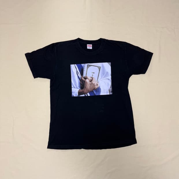 슈프림 바이블 그래픽 티셔츠 FW19