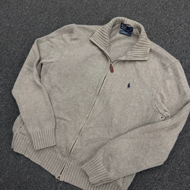 폴로 코튼니트 투웨이 집업