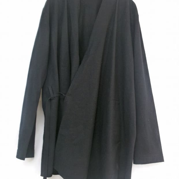 syte yohjiyamamoto wool wrap jacket