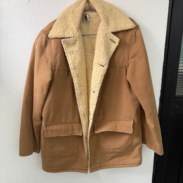70s 80s 추청 칼하트 시어링 워크자켓