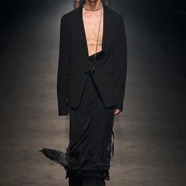 Ann Demeulemeester 24SS Draped Blazer