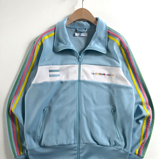 Adidas 아디다스 부에노스아이레스 스카이블루 레인보우 트랙탑
