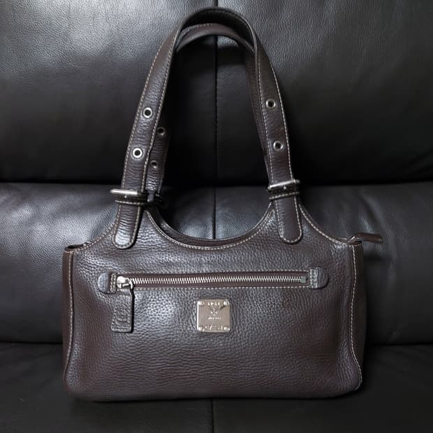 MCM 빈티지 브라운 숄더백 호보백

