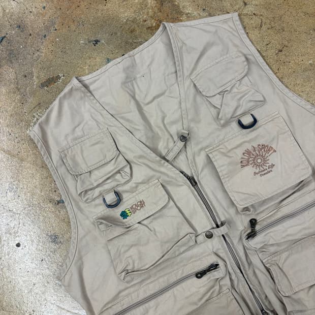 [정품/105] 코오롱스포츠 유틸리티 등산 낚시 조끼 b17