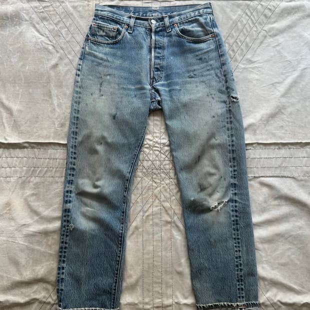 80s Levis 501 Selvedge Denim Pants