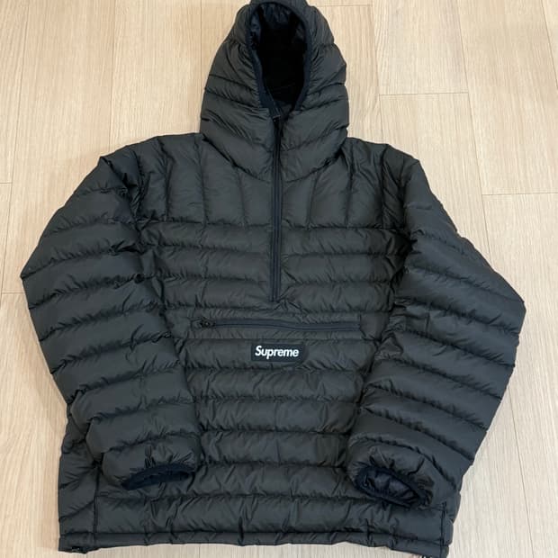 슈프림 마이크로 다운 아노락 패딩 블랙 L사이즈
