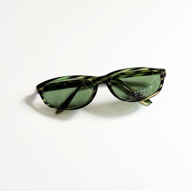 90s BEDIS 그린 마블 스퀘어 빈티지 선글라스