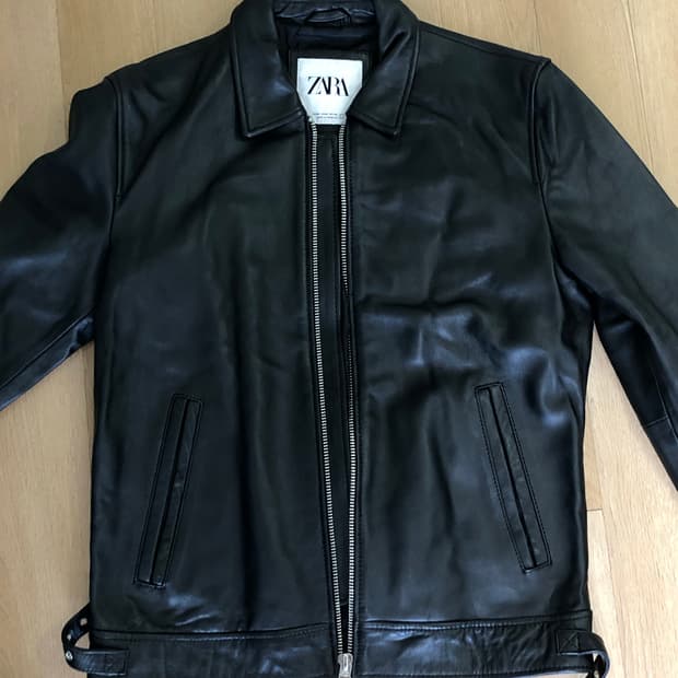 자라 싱글 레더 자켓