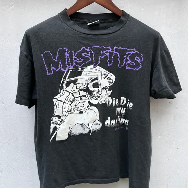 90s og misfits die die my darling 밴드티