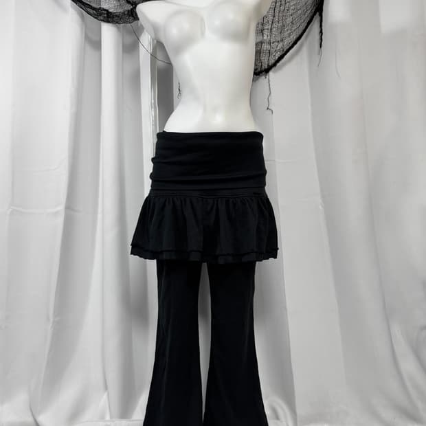 black skirt pants