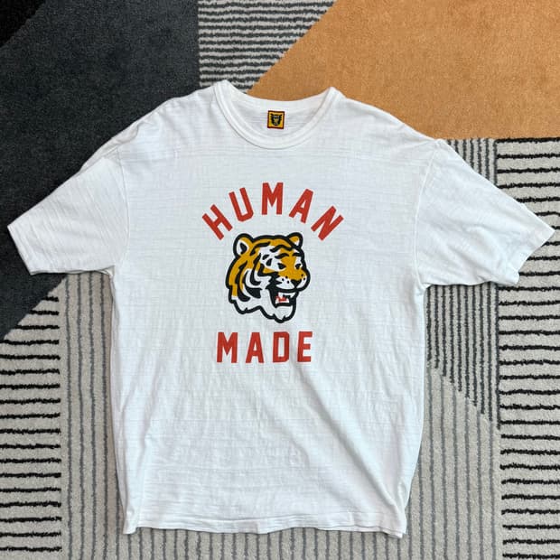 [2XL] 휴먼 메이드 그래픽 티셔츠 #02 화이트 타이거