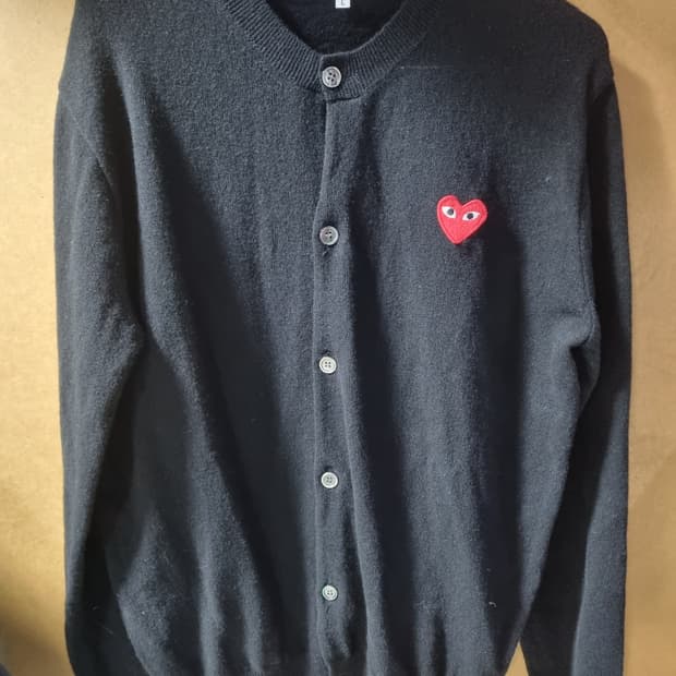 꼼데가르송 남성 울 가디건 