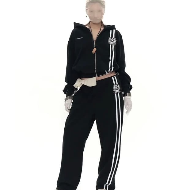 604service 스쿨로고 트렉팬츠 M