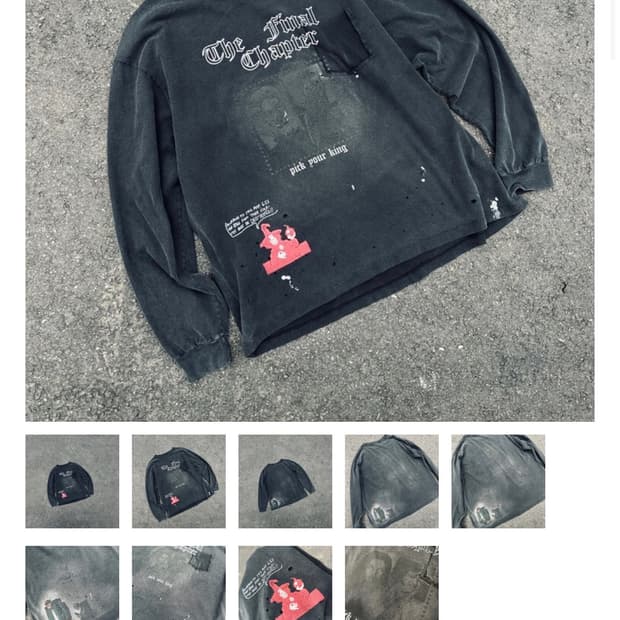 (1)핑거프레스 fh-lsv 튜블라 빈티지 롱슬리브 워시드블랙 