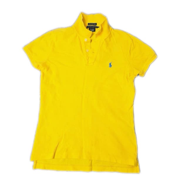 💛폴로 랄프로렌 스키니 옐로우 반팔 카라티💛