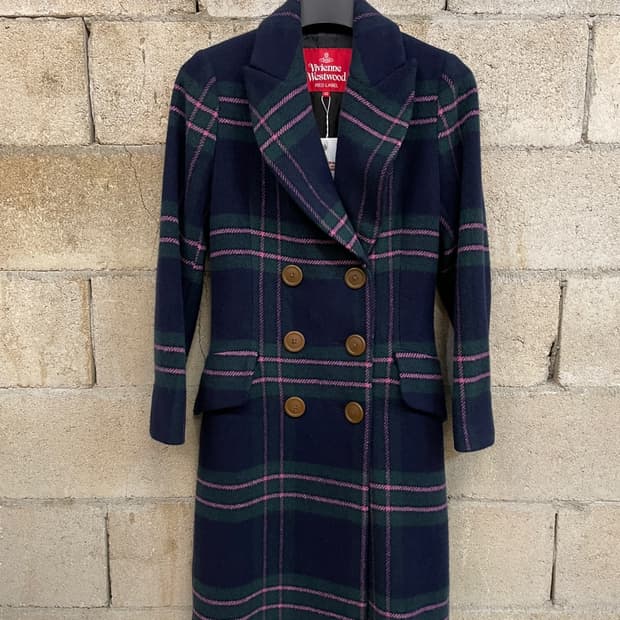 비비안 웨스트우드 체크 코트