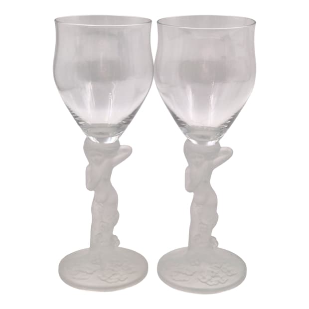 70s 이시즈카 엔틱 꽃의 정령 불투명 와인잔 1p