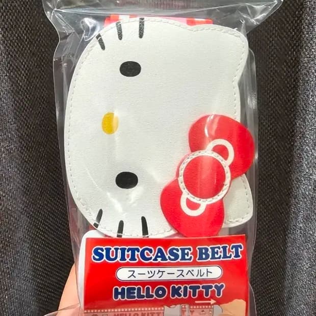 <오늘특가>일본 산리오 정품 헬로키티 여행용 캐리어 벨트