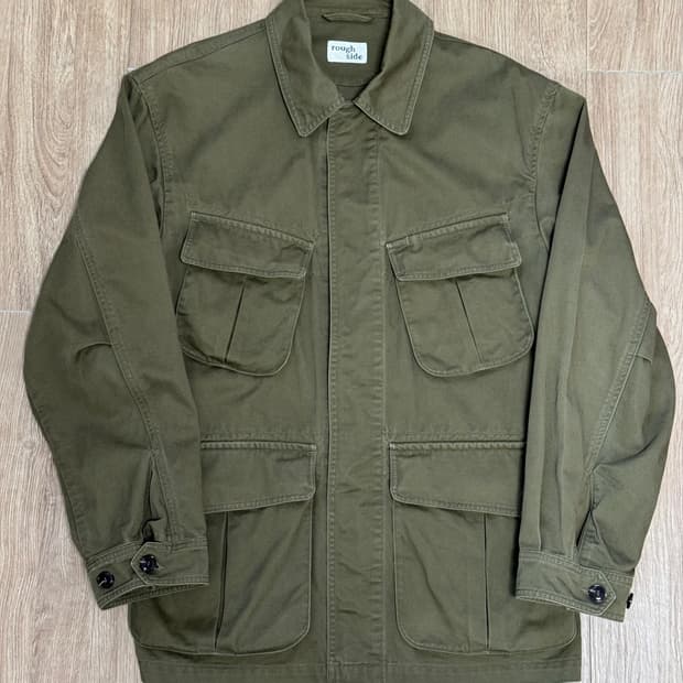 [Rough Side] Fatigue Jacket Olive (2)