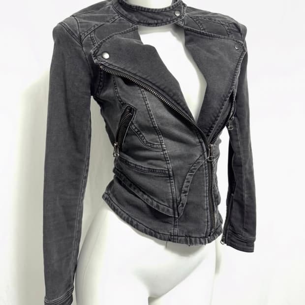 nodnephia 라이더 슬림 데님자켓