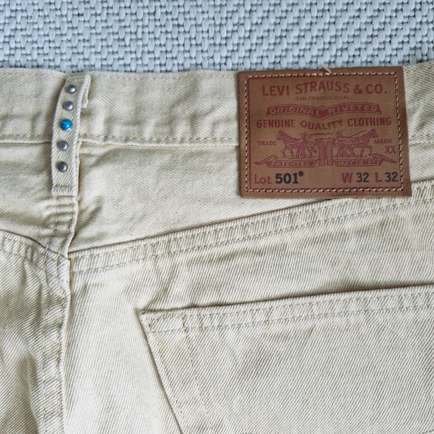 리바이스 프리미엄 501 베이지 W32 미착용제품
