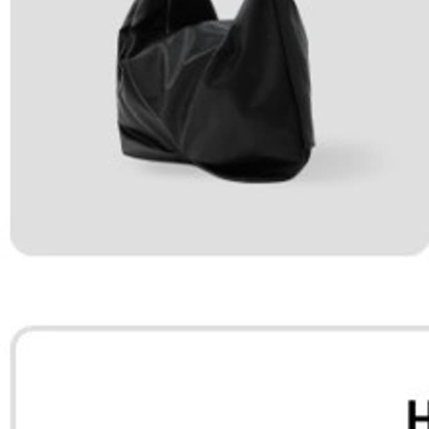 라퍼지 스토어 / 버핑레더 플리츠 숄더백