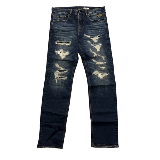 에비수 크러쉬 가공데님