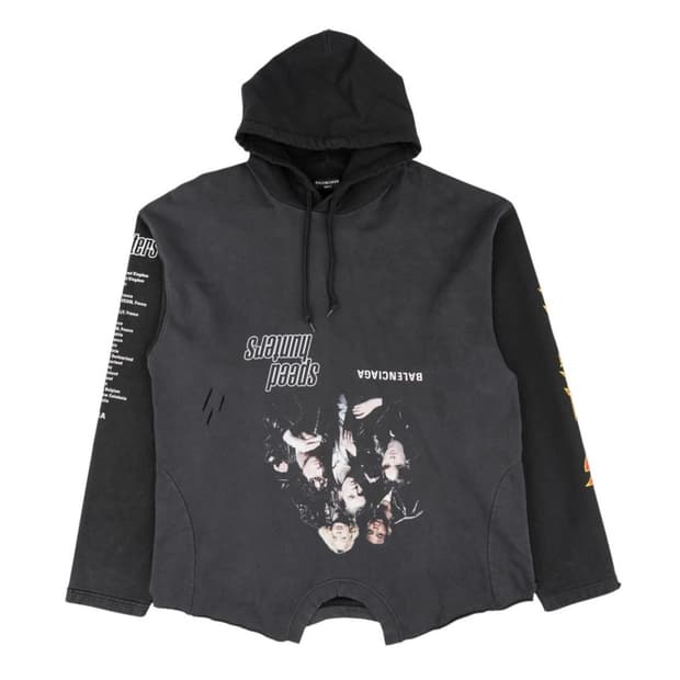 발렌시아가 ss22 업사이드 다운 후드