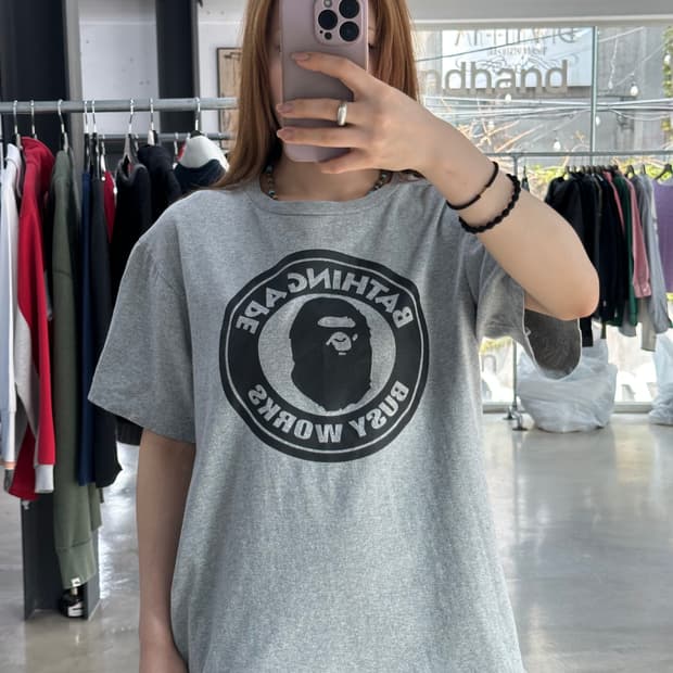 베이프 사루 비지웍스 서클 반팔티