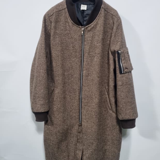 Mr Big 라운드 모직 겨울코트 XL