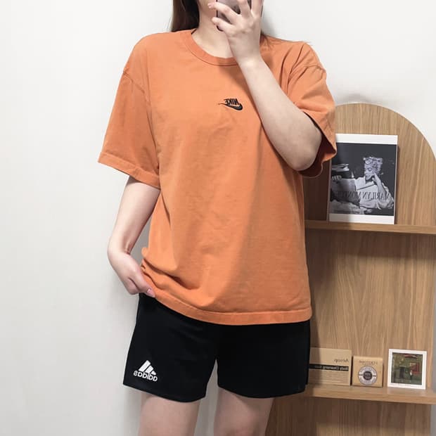 [정품] 나이키 딥오렌지 중앙푸츄라 반팔티 [ XL ]