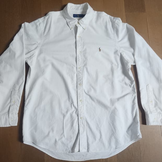 폴로 랄프로렌 화이트 옥스포드셔츠(XL)