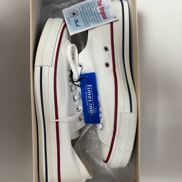 컨버스 타임라인 화이트 로우 275 9사이즈