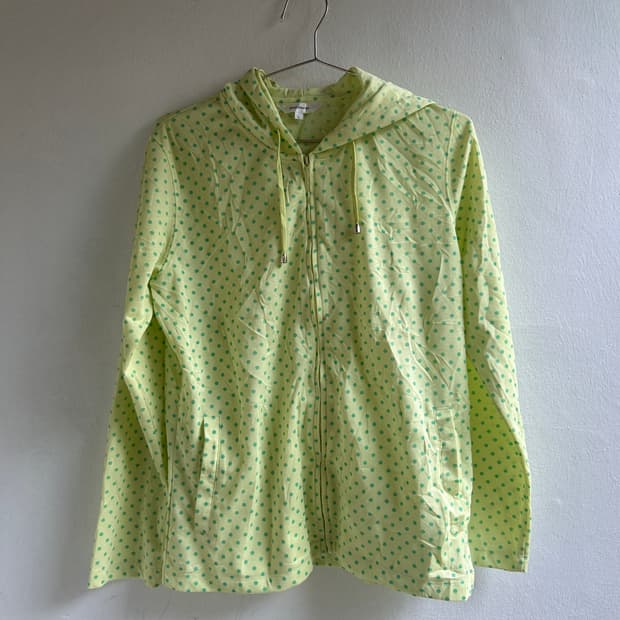 레몬 땡땡이 후드집업 