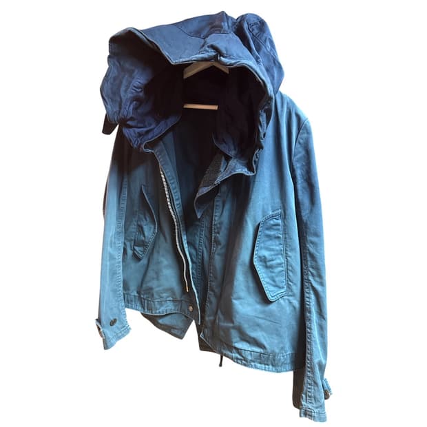 다이어트 부처 슬림 스킨 그라데이션 빅 후드 자켓