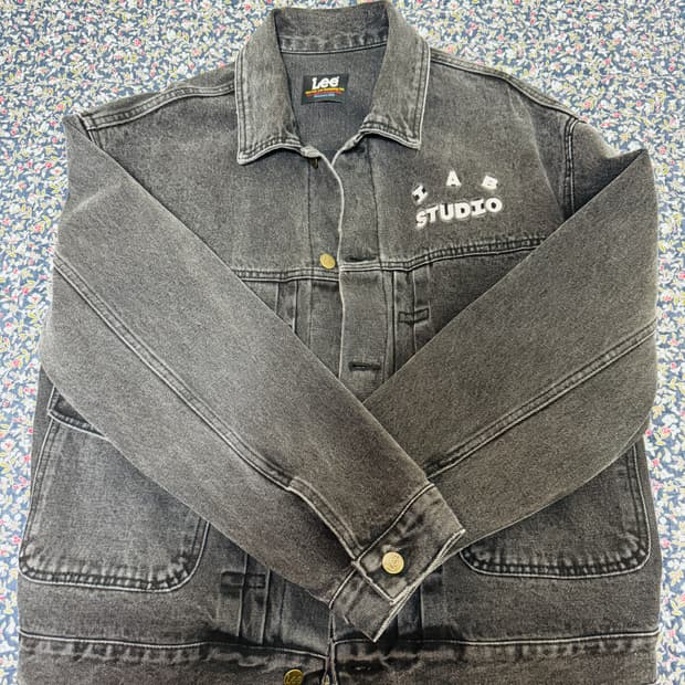 IAB STUDIO x LEE 데님 자켓 블랙 M
