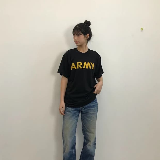 US Army Training T Shirt Black