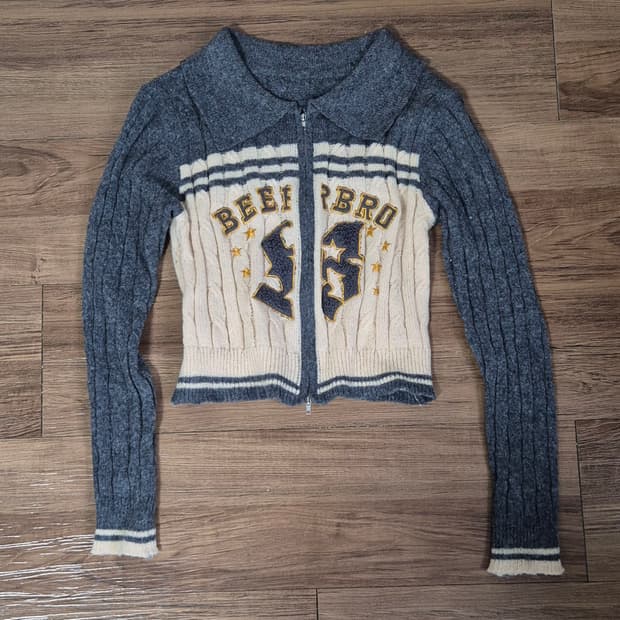 니트 가디건 자켓