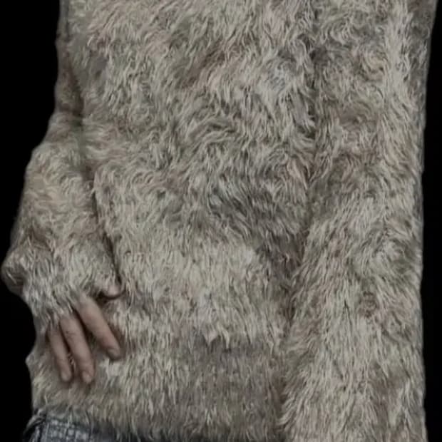 빈티지 퍼 니트 Vintage fur knit 보헴서 쓰리타임즈 스컬프터