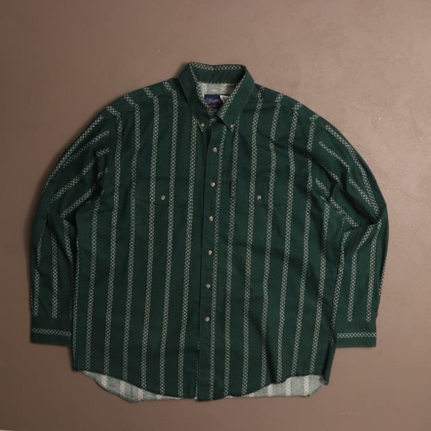 90's 랭글러 웨스턴 스트라이프 셔츠 A1706