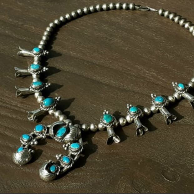 Navajo squash blossom 나바호 스쿼시 블로섬 목걸이