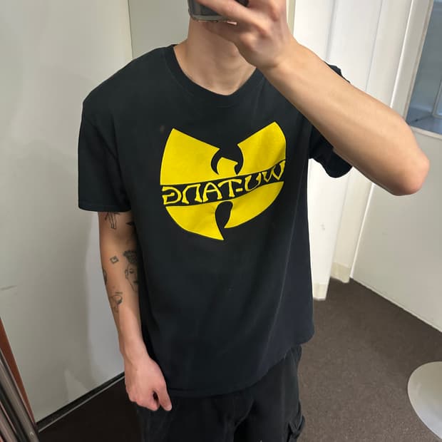 L) WU-TANG 우탱 클랜 힙합 티셔츠 프린팅 반팔티